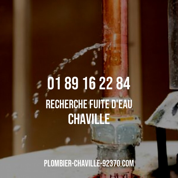 recherche fuite eau à Chaville